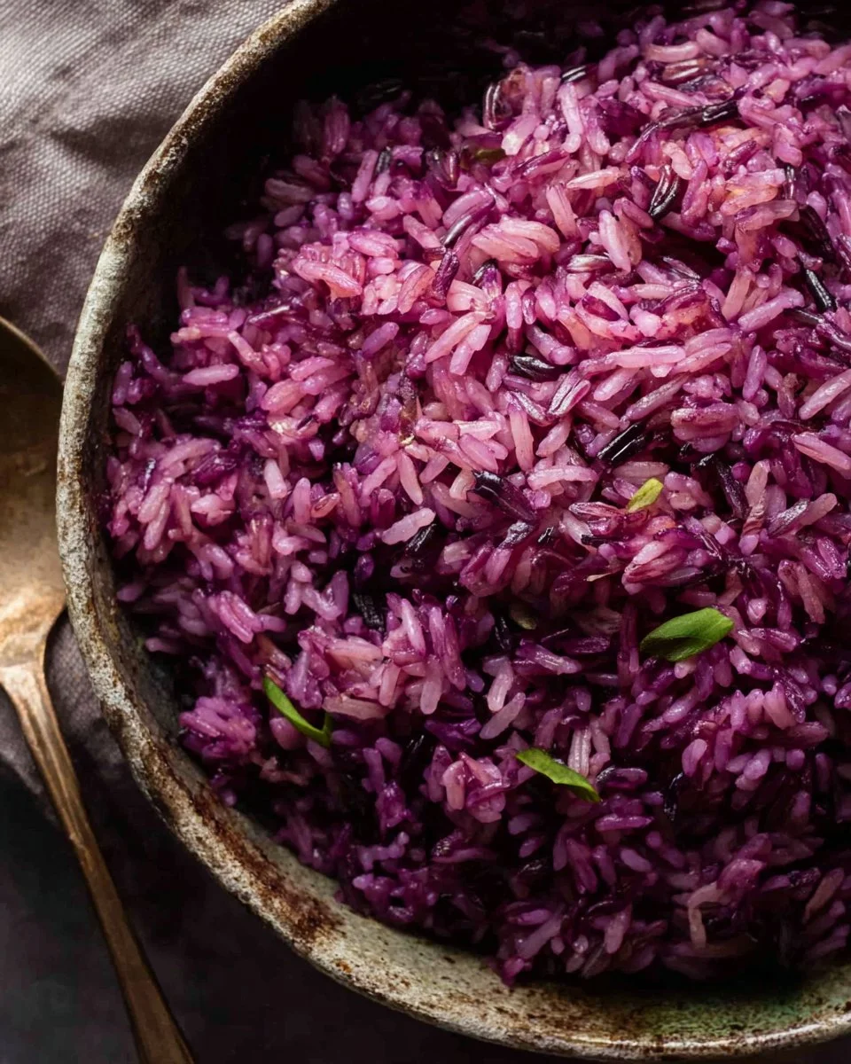 Purple Jasmine Rice with Red Cabbage