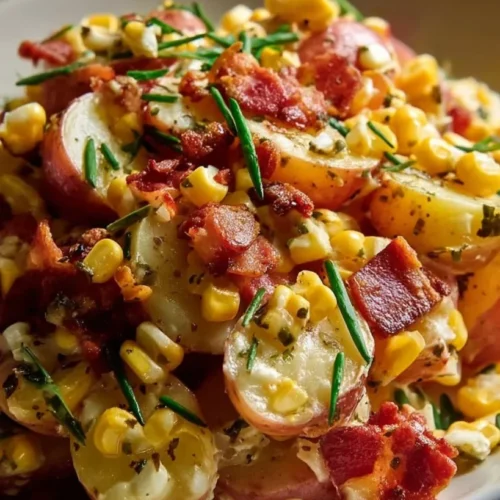 Red potato salad with bacon and corn no mayonnais 2026 01 26 140252 819x1024