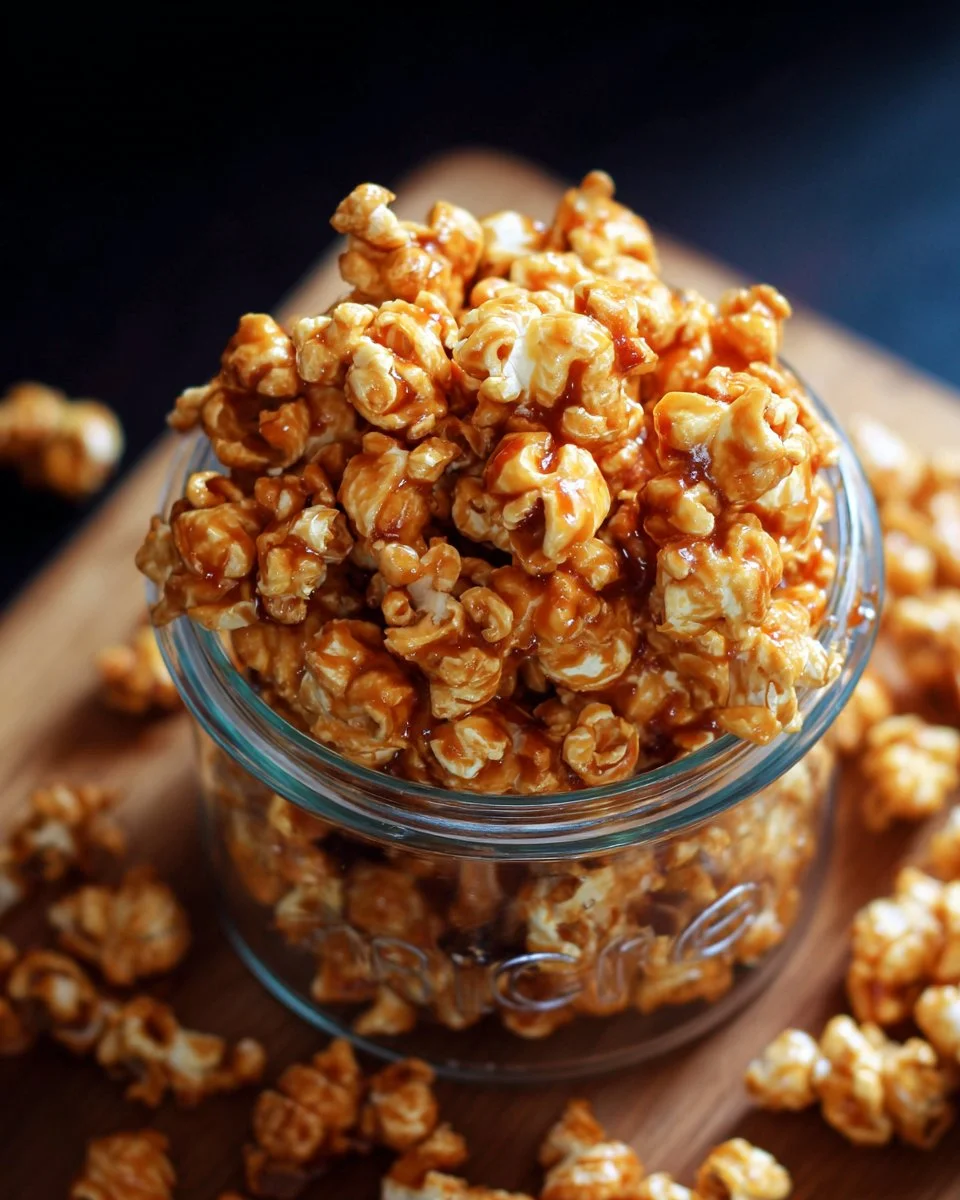 Spicy Sriracha Caramel Corn snack in a bowl