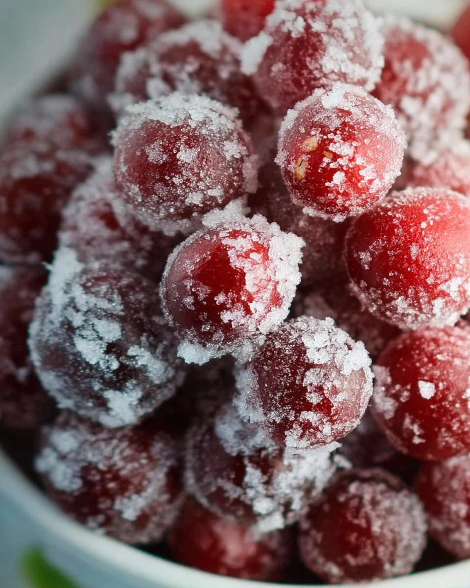 Delicious sugared cranberries recipe for holiday festivities