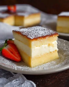 Three Layer Custard Cake