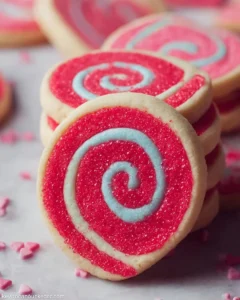 Valentine's Day swirl cookies decorated with pink and red icing