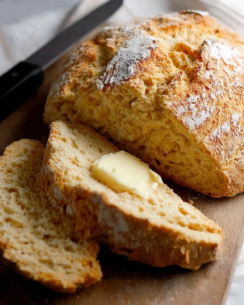 Delicious loaf of Irish Soda Bread, the world's best no yeast recipe.