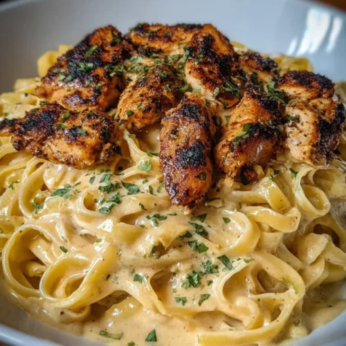 Blackened Cajun Chicken Alfredo 2 Blackened Cajun Chicken Alfredo