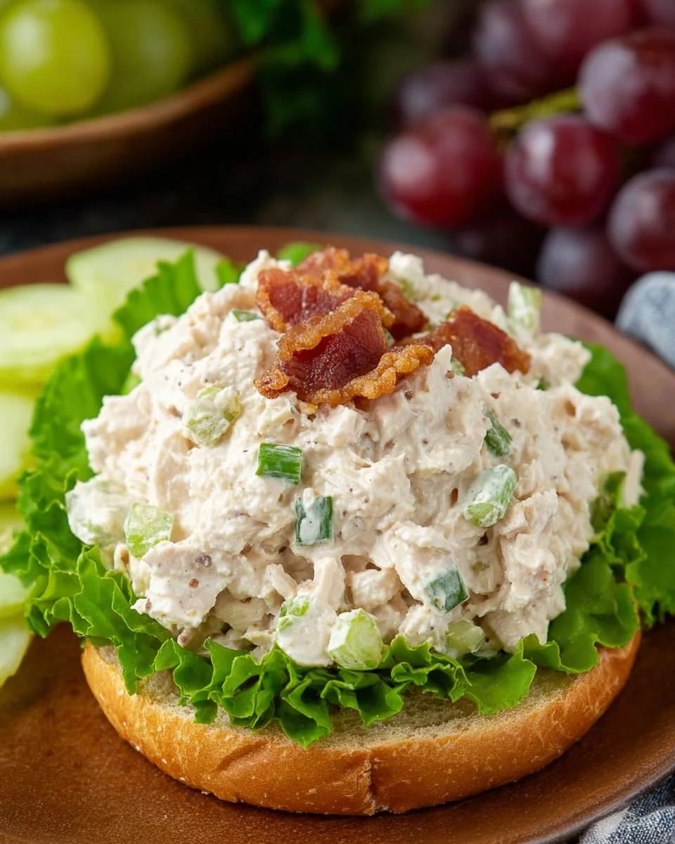 Delicious Copycat Classic Carol Chicken Salad recipe served in a bowl
