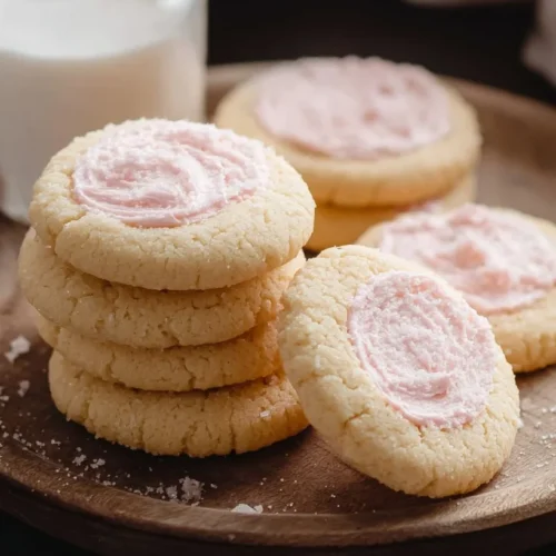 Soft Pink Frosted Sugar Cookies 2 Soft Pink Frosted Sugar Cookies