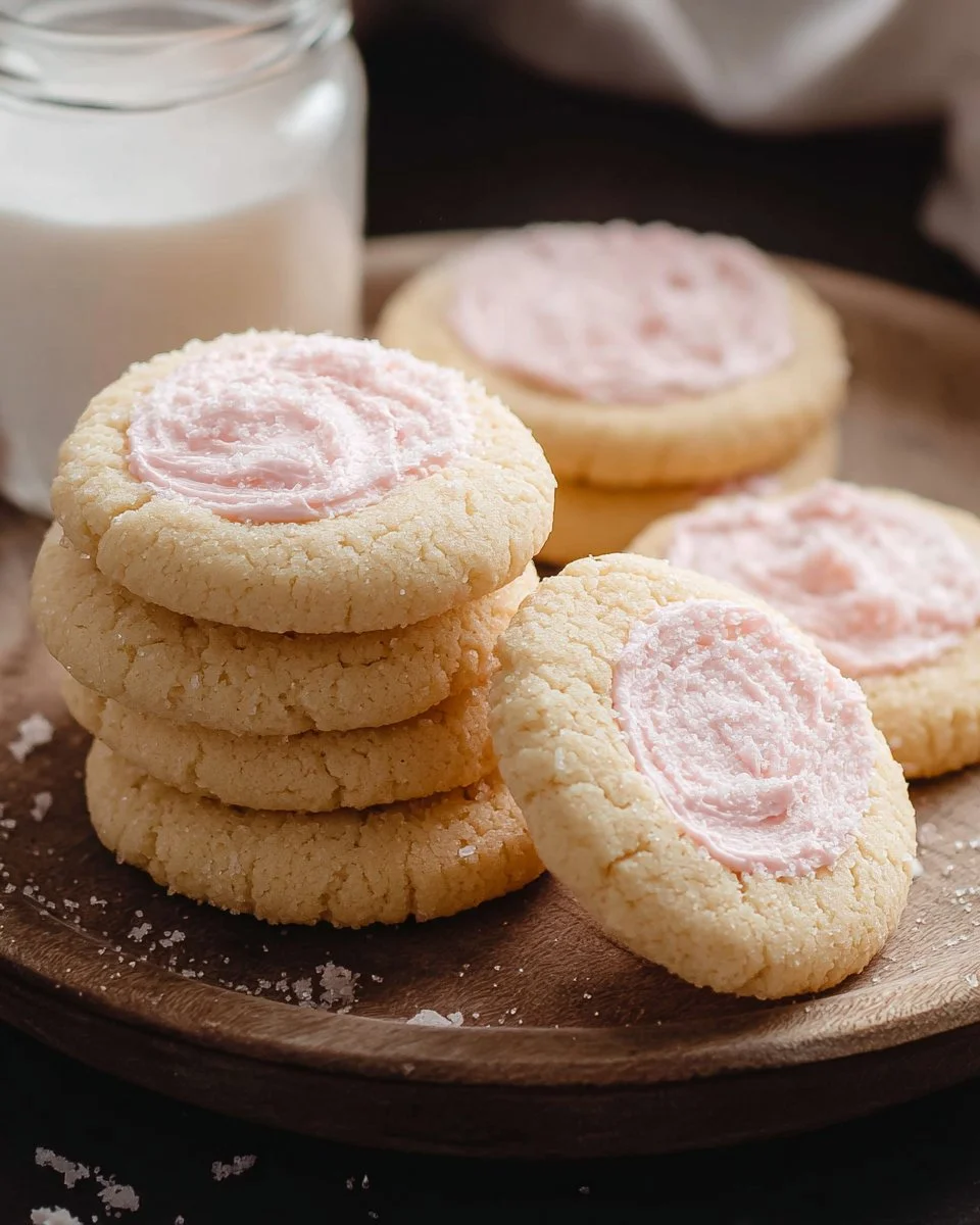 Soft Pink Frosted Sugar Cookies 1 Soft Pink Frosted Sugar Cookies