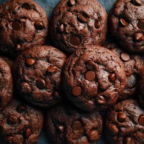 Soft Double Chocolate Chip Cookies 2 Soft Double Chocolate Chip Cookies