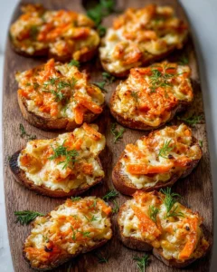 Cheesy Carrot Canapes