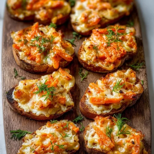Cheesy Carrot Canapes 2 Cheesy Carrot Canapes