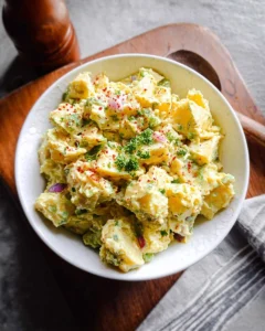 Classic Potato Salad with creamy dressing and fresh herbs