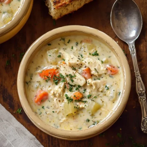 Creamy Chicken Chowder with Cream Cheese 2 Creamy Chicken Chowder with Cream Cheese