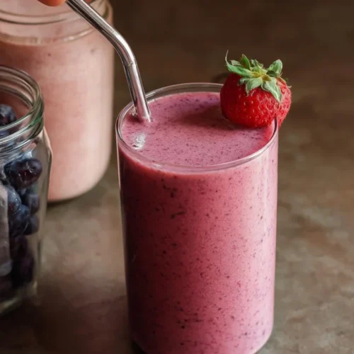 Strawberry Blueberry Kefir Smoothie 2 Strawberry Blueberry Kefir Smoothie