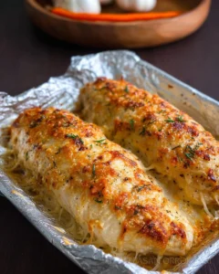Homemade copycat Costco chicken bake recipe on a plate