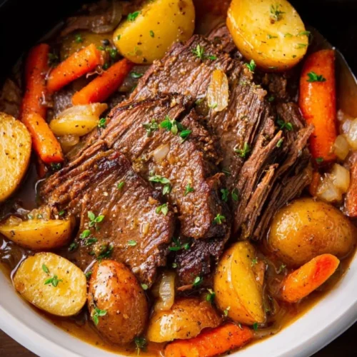 Crockpot Pot Roast with Mushrooms 2 Crockpot Pot Roast with Mushrooms