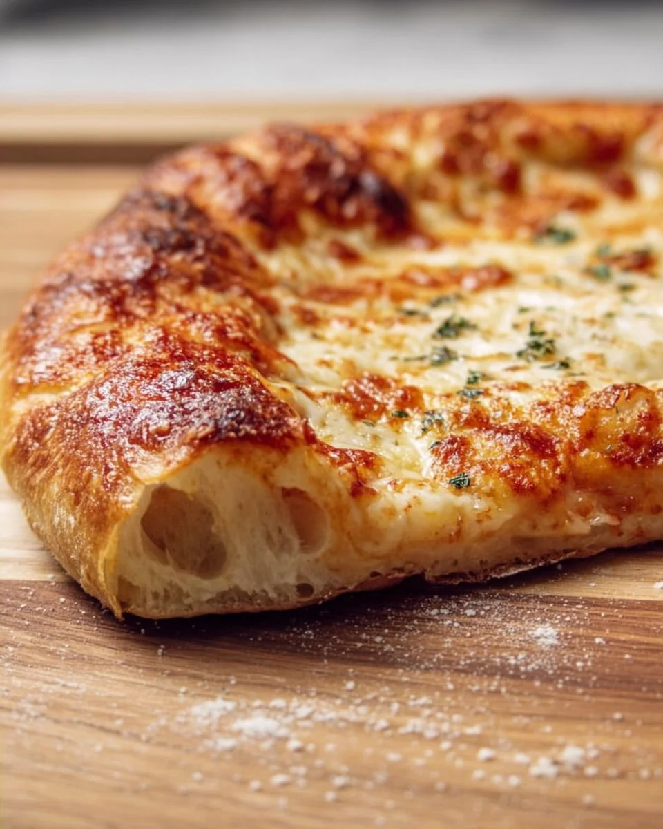 Artisan pizza dough for a crispy, chewy, and bubbly crust