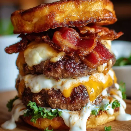 Bacon lasagna burger stack 2026 05 06