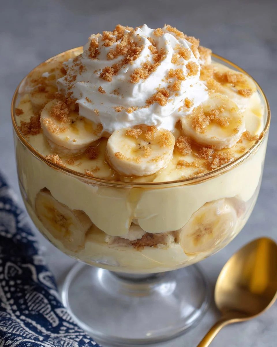 Delicious Chick-fil-A banana pudding served in a bowl with whipped cream