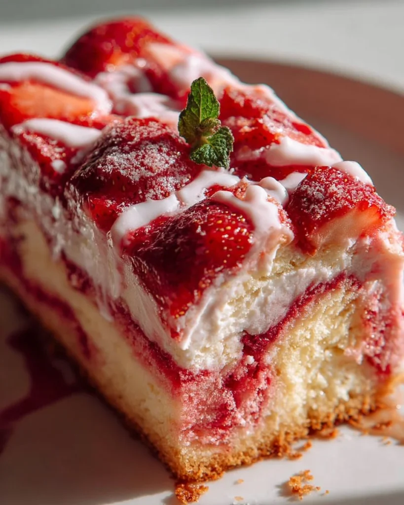 Creamy strawberry swirl cake 2026 05 06