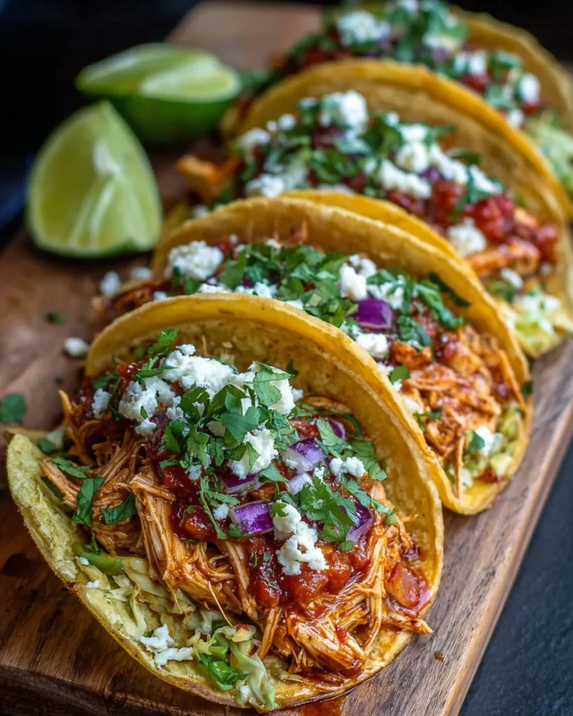 Easy crockpot chicken tacos recipe for flavorful weeknight meals