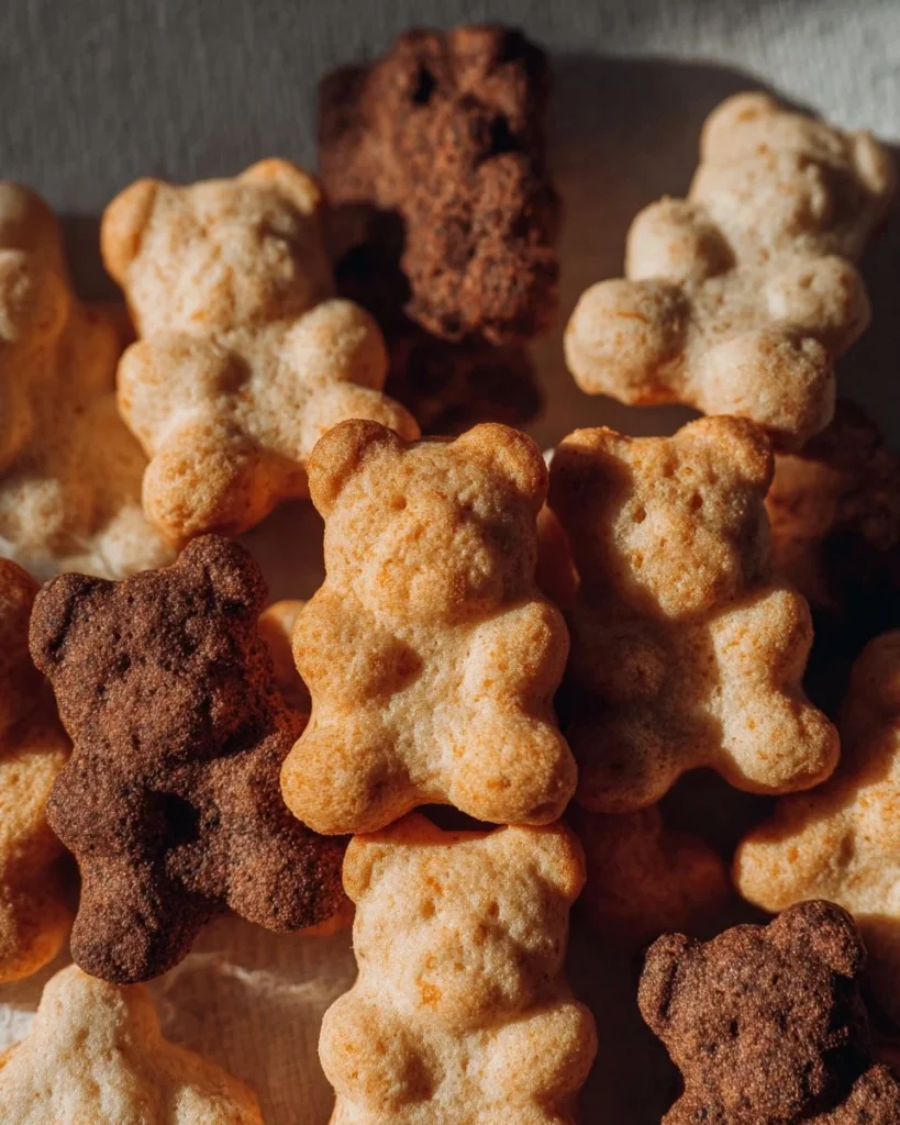 Homemade Teddy Grahams 1 Homemade Teddy Grahams cookies fresh out of the oven