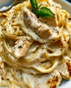 30 Minute Chicken Alfredo with Garlic Parmesan Cream