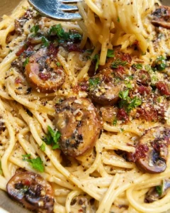 30 Minute Mushroom Carbonara with Egg Yolks
