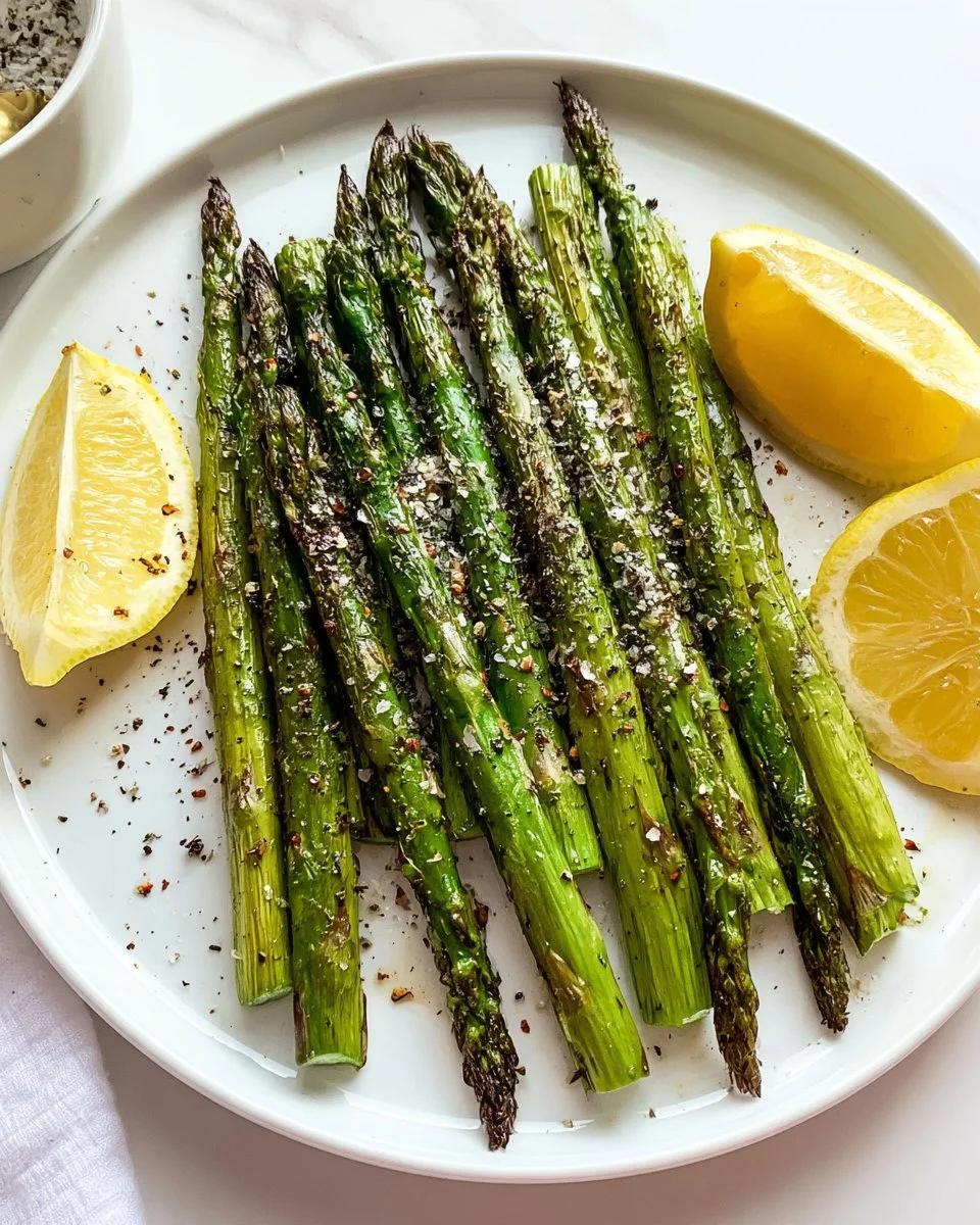 Air Fryer Asparagus with Garlic and Lemon 3 Air Fryer Asparagus with Garlic and Lemon