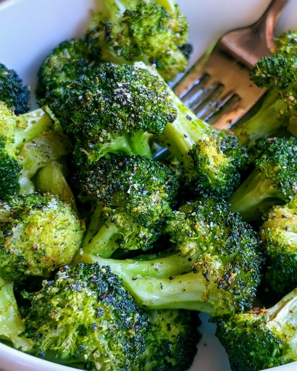Air Fryer Broccoli with Parmesan and Lemon 4 Air Fryer Broccoli with Parmesan and Lemon