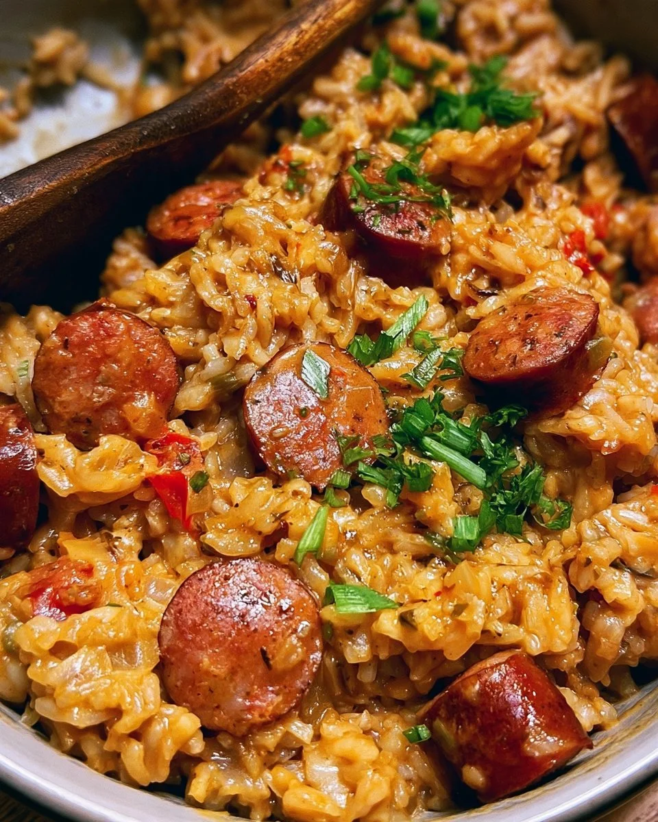 Andouille Sausage and Rice with Peppers and Tomatoes 1 Andouille Sausage and Rice with Peppers and Tomatoes