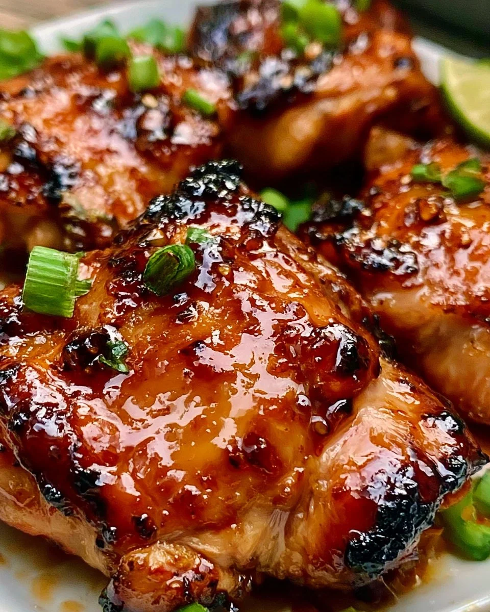 Baked Sweet Chili Chicken Thighs 4 Baked Sweet Chili Chicken Thighs