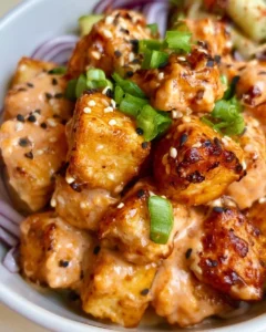 Bang Bang Tofu: Air Fryer or Pan Fried