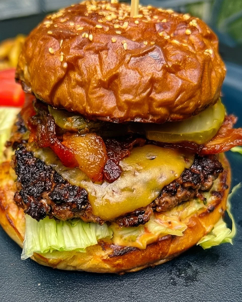 Blackstone Griddle Burgers with Bacon and Cheddar 7 Blackstone Griddle Burgers with Bacon and Cheddar