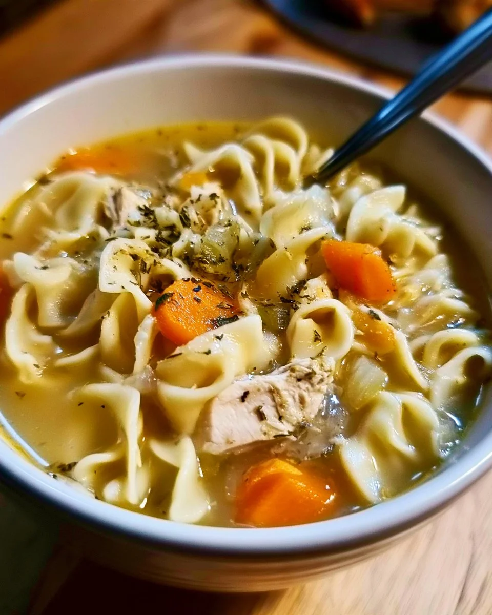 Bone In Chicken Noodle Soup for Two 1 Bone In Chicken Noodle Soup for Two