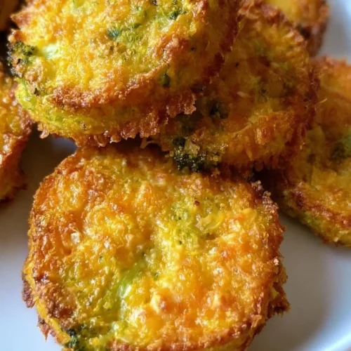 Crispy Broccoli Cheddar Rounds 2 Crispy Broccoli Cheddar Rounds