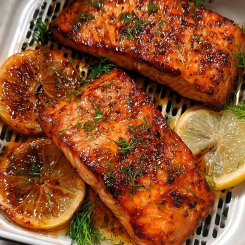 Brown Sugar Air Fryer Salmon 2 Brown Sugar Air Fryer Salmon