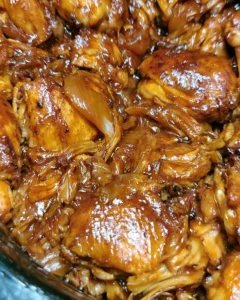 Brown Sugar Mustard BBQ Chicken in the Crock Pot