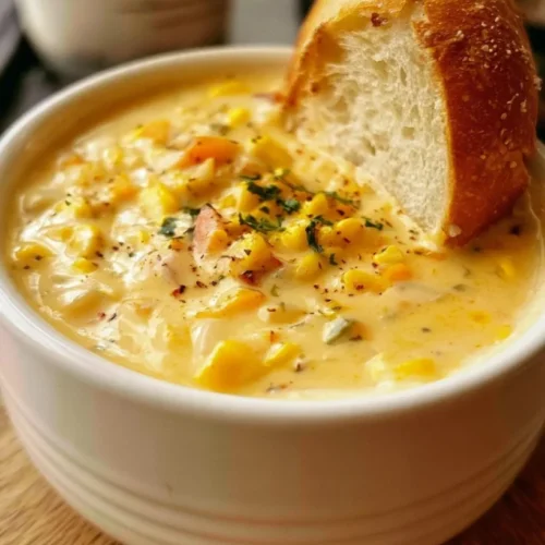Cheddar and Monterey Jack Corn Chowder with Bacon 2 Cheddar and Monterey Jack Corn Chowder with Bacon