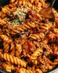Cheesy Ground Turkey Taco Pasta