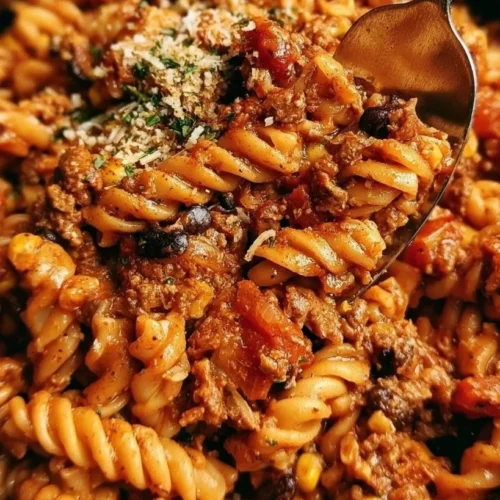 Cheesy Ground Turkey Taco Pasta 2 Cheesy Ground Turkey Taco Pasta