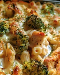Chicken and Broccoli Alfredo Bake