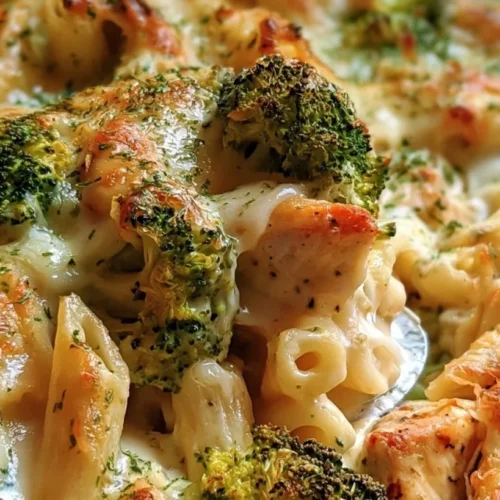 Chicken and Broccoli Alfredo Bake