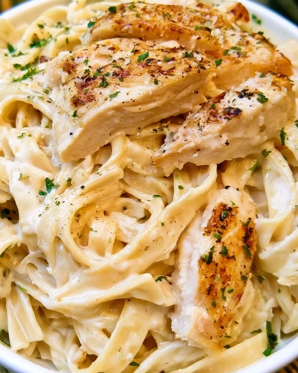 Cream Cheese Fettuccine Alfredo with Chicken 1 Cream Cheese Fettuccine Alfredo with Chicken