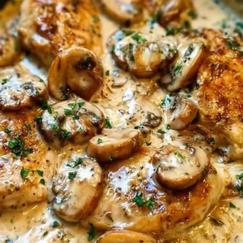 Creamy Garlic Parmesan Mushroom Chicken 2 Creamy Garlic Parmesan Mushroom Chicken