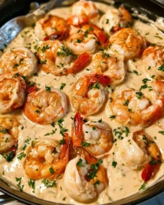 Easy Creamy Garlic Parmesan Shrimp