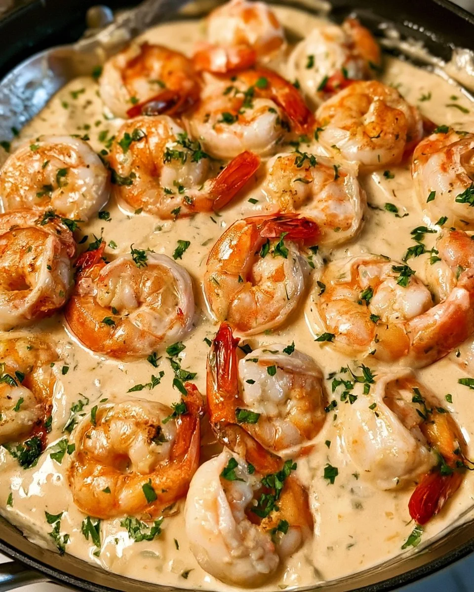 Easy Creamy Garlic Parmesan Shrimp 3 Easy Creamy Garlic Parmesan Shrimp