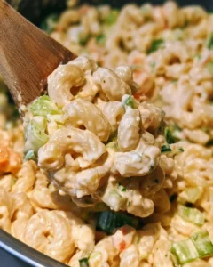 Macaroni Salad with Sour Cream and Celery