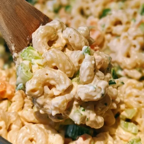 Macaroni Salad with Sour Cream and Celery 2 Macaroni Salad with Sour Cream and Celery