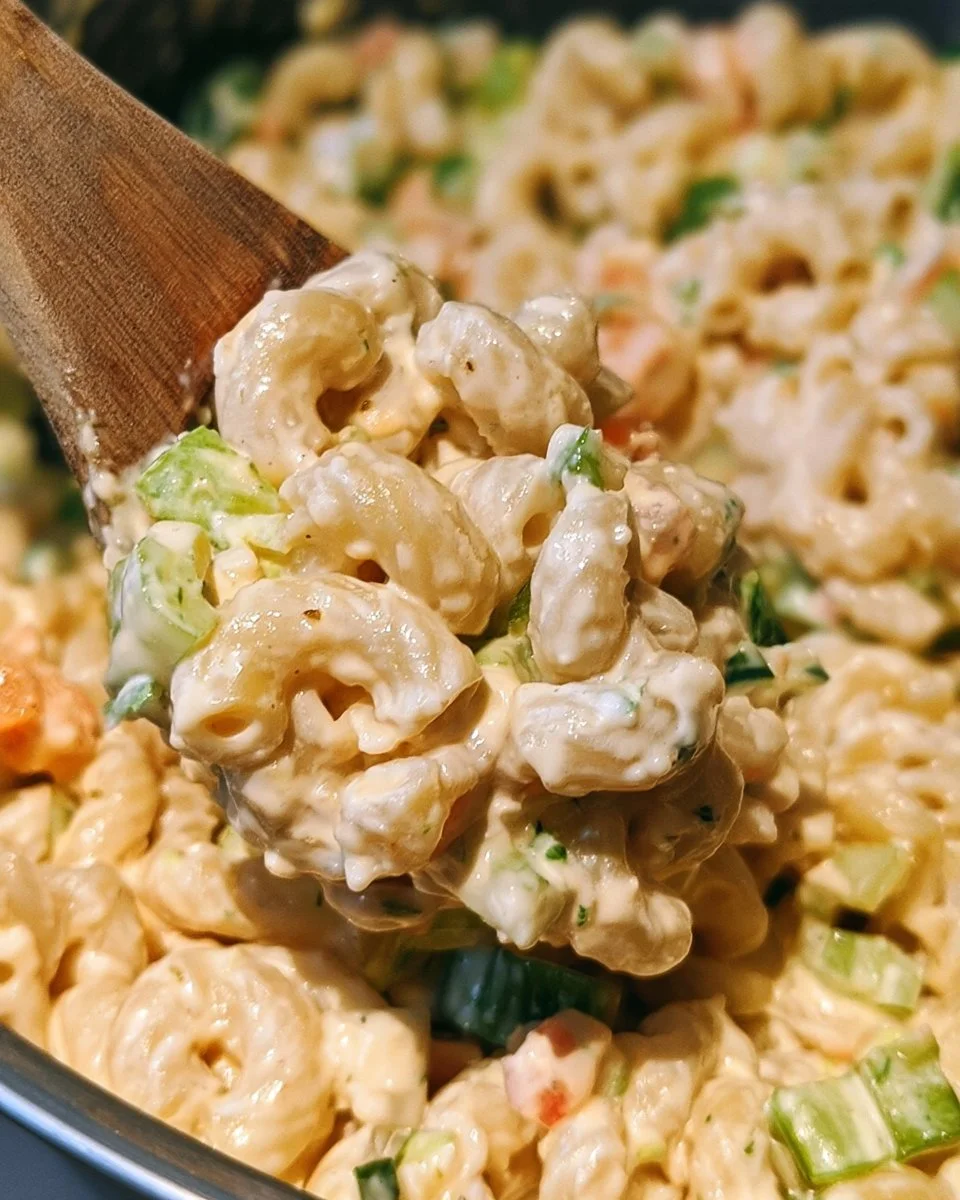 Macaroni Salad with Sour Cream and Celery 1 Macaroni Salad with Sour Cream and Celery
