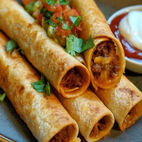Crispy Beef Taquitos with Corn Tortillas 2 Crispy Beef Taquitos with Corn Tortillas
